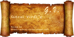 Gutrai Virág névjegykártya